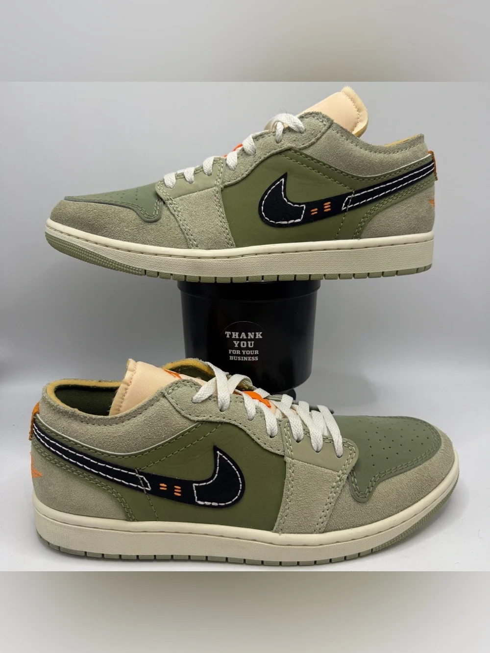 Air Jordan 1 Low SE Craft Light Olive Men’s 11 FD6819-300 Sneakers